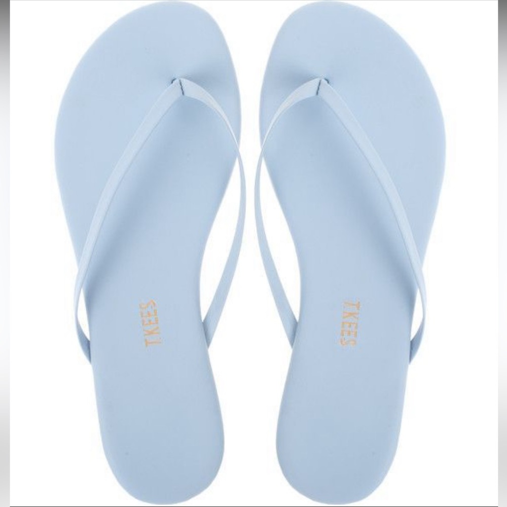 Tkees Slippers- Size 8- Blue